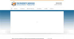 Desktop Screenshot of pmpropertyservices.co.uk